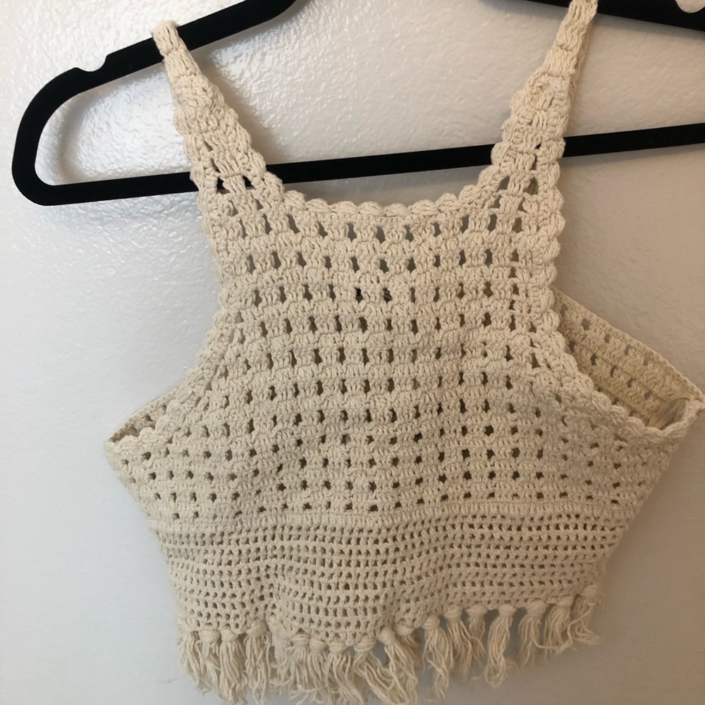 Zara crochet boho tank top